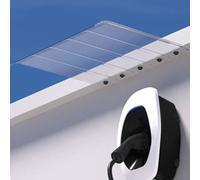 Housse de protection pour climatiseur - Protection par pompe à chaleur - Station de charge EV - Auvent d'extérieur résistant aux intempéries (blanc 350 x 35 cm)