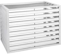 Housse de protection pour climatiseur toutes saisons - Housse de protection pour climatisation centrale en aluminium pour volets d'unités extérieures (couleur:blanc,4 côtés,taille:3p)