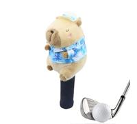 Housse de protection pour clubs de golf en peluche avec motif | Couvre-golf numéroté 3 et 5, convient aux sports de vacances, femmes, hommes, avec tee et marque-page