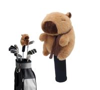 Housse de protection pour clubs de golf en peluche avec motif | Couvre-golf numéroté 3 et 5, convient aux sports de vacances, femmes, hommes, avec tee et marque-page