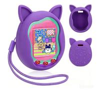 Housse de protection pour console de jeux Tamagotchi Uni, souple en silicone liquide, résistante aux chutes, antidérapante, pour Tamagotchi Uni Accessoires de jeux (violet)