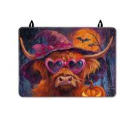 Housse de protection pour cuisinière électrique, chapeau fantaisiste d'Halloween, couverture de cuisine en polyuréthane pour plan de travail, décoration de cuisine, 71 x 50 cm, orange