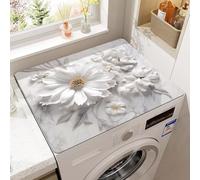 Housse De Protection Pour Dessus De Lave-Linge,Floral (Color 1,50 x60 cm) | Tapis Pour Dessus De Lave-Linge Et SèChe-Linge,RéSistante Aux Rayures,Pour Buanderie,Cuisine,Salle De Bain,Salon,Chambre