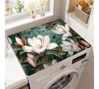 Housse De Protection Pour Dessus De Lave-Linge,Floral (Color 3,60 x60 cm) | Tapis Pour Dessus De Lave-Linge Et SèChe-Linge,RéSistante Aux Rayures,Pour Buanderie,Cuisine,Salle De Bain,Salon,Chambre