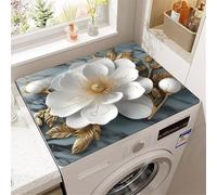 Housse De Protection Pour Dessus De Lave-Linge,Floral (Color 4,40 x50 cm) | Tapis Pour Dessus De Lave-Linge Et SèChe-Linge,RéSistante Aux Rayures,Pour Buanderie,Cuisine,Salle De Bain,Salon,Chambre