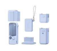 Housse de protection pour DJI Osmo Pocket 4, étui souple en silicone avec prise en main, protection intégrale pour l'écran de l'appareil photo, protection de l'objectif Accessoires, bleu