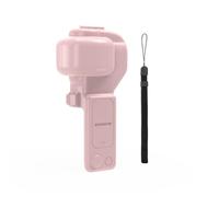 Housse de Protection pour DJI Pocket 4Pro Coque Antichoc Intégrale avec Couvercle Rabattable Coque de Rangement Anti-Rayures pour Protecteur d'Écran d'Objectif Osmo Pocket 4P (Pink)