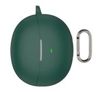 Housse de protection pour écouteurs MeloBuds Vert foncé | Enveloppe en silicone liquide, boucle à clip, découpe avant, utilisation de voyage