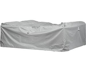 Housse de protection pour ensemble canapé de jardin rectangulaire / carré | 300 x 250 x 80 cm | polyester tissé Oxford 600D, couleur : gris
