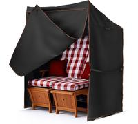 Housse De Protection Pour Fauteuil-Cabine De Plage - Résistante À L'hiver - Imperméable - 120 X 90 X 160/140 Cm - Tissu Oxford 420d - Résistante Aux Intempéries, Au Vent Et À La Poussière
