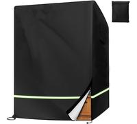 Housse de protection pour fauteuil de plage avec ouvertures d'aération et bandes réfléchissantes, imperméable, résistant aux UV en tissu Oxford 210D, pour fauteuil-de plage (135x105x175/140 cm)