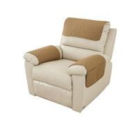 Housse de Protection pour Fauteuil, Housses d'accoudoir de canapé, Housses d'appui-tête pour canapé inclinable, imperméables, antidérapantes et abrasions(Brass,3 Seater(5pcs))