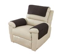 Housse de Protection pour Fauteuil, Housses d'accoudoir de canapé, Housses d'appui-tête pour canapé inclinable, imperméables, antidérapantes et abrasions(Black,1 Seater(3pcs))