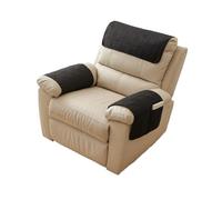 Housse de Protection pour Fauteuil, Housses d'accoudoir de canapé, Housses d'appui-tête pour canapé inclinable, imperméables, antidérapantes et abrasions(Black2,2 Seater(4pcs))