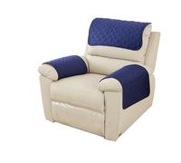 Housse de Protection pour Fauteuil, Housses d'accoudoir de canapé, Housses d'appui-tête pour canapé inclinable, imperméables, antidérapantes et abrasions(Blue2,3 Seater(5pcs))