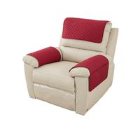 Housse de Protection pour Fauteuil, Housses d'accoudoir de canapé, Housses d'appui-tête pour canapé inclinable, imperméables, antidérapantes et abrasions(Red,1 Seater(3pcs))