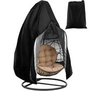 Housse De Protection Pour Fauteuil Suspendu, Grande Taille, Imperméable, En Tissu Oxford 210d, Avec Cordon De Serrage Zippé, 190 X 115 Cm, Noir