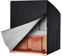 Housse de protection pour fauteuilcabine de plage 2 places Housse de protection pour fauteuilcabine de plage Résistante à l'hiver Étanche Indéchirable Protection UV L135 × l105 ×