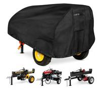 Housse de Protection pour Fendeuse de Bûches pour Fieldmann | FZLS 1002H-E | 97 × 27 × 50 cm, Housse pour Fendeuse Horizontale avec Poignée, Cordon et Ourlet Élastique, Noir