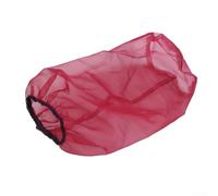 Housse de protection pour filtre à air de moto - Noir - Imperméable - Imperméable - Avec design respirant pour une installation facile sur la moto - Rouge