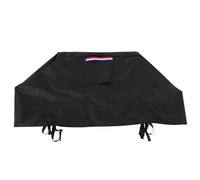 Housse de Protection pour Foyer Extérieur, 420d Argenté Noir | Protection Intégrale, Sangles Réglables et Poignées Intégrées, Aération Anti-humidité, pour Bols à Feu