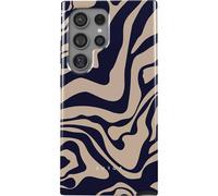 Housse de protection pour Galaxy S24 Ultra, Burga Vigilant Tough, beige et bleu marine