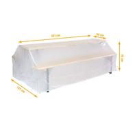 Housse de protection pour garniture de tente à bière 221x121x75 cm