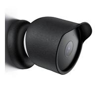 Housse de Protection pour Google Nest Cam Caméra de Sécurité Extérieure ou Intérieure (Batterie) Housse de Protection en Silicone Étanche à la Poussière pour Google Nest Cam Caméra (Black)