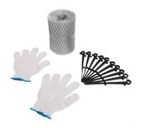 Housse de protection pour gouttière de toit de 6 m avec écran anti-encrassement en aluminium pour protéger le tuyau de descente des débris (150 mm)