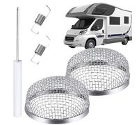Housse de protection pour grille d'aération de camping-car en acier inoxydable | Pièces et accessoires automobiles pour camping-car, camping, stationnement, cuisine, espace de vie