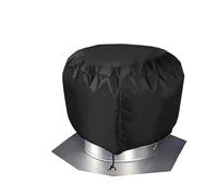 Housse de protection pour grille d'aération de toit turbine en tissu Oxford robuste, imperméable, anti-poussière et coupe-vent pour ventilateur de 30,5 cm ou 50,8 cm avec corde élastique et