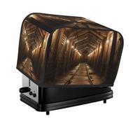 Housse de protection pour grille-pain à 2 tranches avec deux poches pour ranger les couteaux, housse de protection super douce pour appareil électroménager, salée, petite housse de four de cuisine
