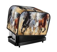 Housse de protection pour grille-pain à 2 tranches de style campagnard avec poches, protection contre la poussière et les empreintes digitales