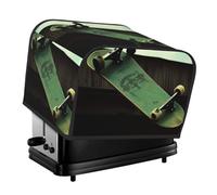 Housse de protection pour grille-pain à 4 tranches avec deux poches pour ranger les couteaux, les appareils électroménagers, la planche à roulettes, la poussière pour la cuisine, le petit four, la