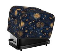 Housse de protection pour grille-pain bohème ciel étoilé soleil, lune, étoiles, 2 tranches pour machine à pain, petit appareil de cuisine
