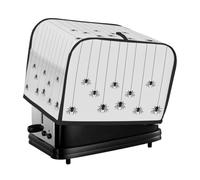 Housse de protection pour grille-pain Halloween en toile d'araignée noire et blanche pour machine à pain, petit appareil de cuisine