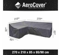 Housse de protection pour groupe de salon AeroCover 270x210x85xH65/90cm L gauche