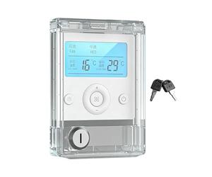 Housse de Protection pour Interrupteurs, Protecteur Transparent Anti-enfant pour Contrôleur de Climatisation Centrale, Protection pour commandes de climatisation centrale, pour Appartement, École, Ate