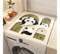 Housse De Protection Pour Lave-Linge Et SèChe-Linge,Motif Animaux,Chat Et Panda Tapis AntidéRapante Machine à Laver,Housse Anti-PoussièRe Pour Cuisine,Bain,DéCo Buanderie (Color 3,50 x50 cm)