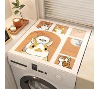 Housse De Protection Pour Lave-Linge Et SèChe-Linge,Motif Animaux,Chat Et Panda Tapis AntidéRapante Machine à Laver,Housse Anti-PoussièRe Pour Cuisine,Bain,DéCo Buanderie (Color 2,50 x50 cm)
