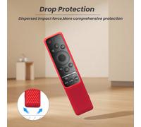 Housse de protection pour les télécommandes BN59-01315A, BN59-01315B, BN59-01315D, BN59-01315K, design antichoc et antidérapant, facile à installer UnicoloreSilicone