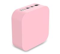 Housse de Protection pour Mac Mini M4 Mini Computer Host Case M4 / M4 Pro Manchon en Silicone Anti-poussière et Anti-Chute (Pink)