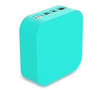 Housse de Protection pour Mac Mini M4 Mini Computer Host Case M4 / M4 Pro Manchon en Silicone Anti-poussière et Anti-Chute (Mint Green)