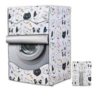 Housse de protection pour machine à laver à chargement par l’avant - Imperméable, Résistante à la poussière M(60x53x85CM) Animaux de compagnie.
