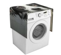 Housse de protection pour machine à laver Border Collie avec poches de rangement pour lave-linge et sèche-linge, 137,9 x 52,1 cm, pour réfrigérateur, cuisine, décoration d'intérieur