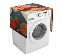 Housse de protection pour machine à laver Chef Pizza avec poches de rangement pour lave-linge, sèche-linge, 137,9 x 52,1 cm, pour réfrigérateur, cuisine, décoration d'intérieur