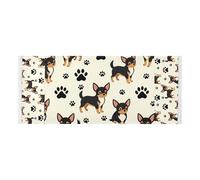 Housse de protection pour machine à laver et sèche-linge avec sac latéral robuste avec motif de patte de chien I Love My Dog Paw - 130 x 55,9 cm