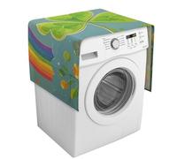 Housse de protection pour machine à laver et sèche-linge - Motif trèfle arc-en-ciel - 137,9 x 52,1 cm - Pour réfrigérateur et cuisine