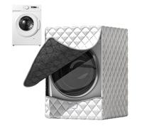 Housse de protection pour machine à laver et sèche-linge - Protection anti-poussière avec fermeture éclair pour machine à laver à chargement frontal - Pour appareils à chargement par le haut, maison