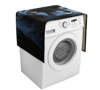 Housse de protection pour machine à laver Panther aux yeux bleus avec poches de rangement pour lave-linge et sèche-linge, 137,9 x 52,1 cm, pour réfrigérateur, cuisine, décoration d'intérieur